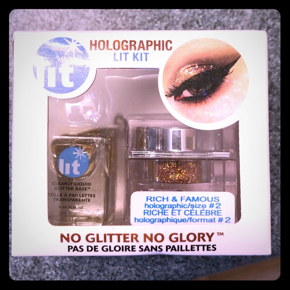 LIT holographic rich and famous Eye glitter